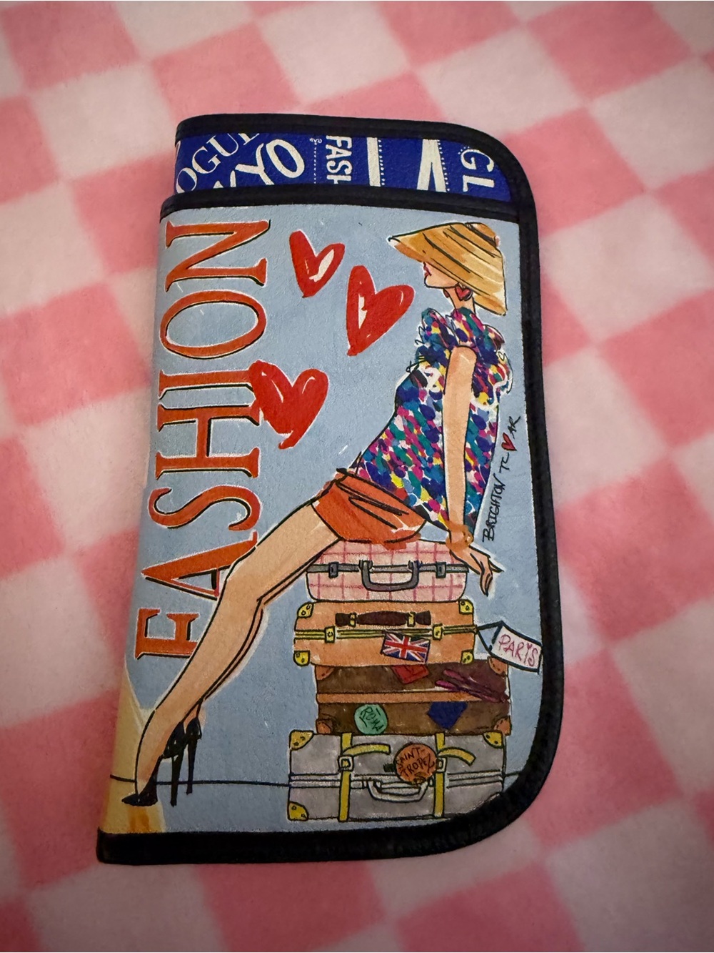 Brighton Fashion Illustration Eyeglass Case Multicolor